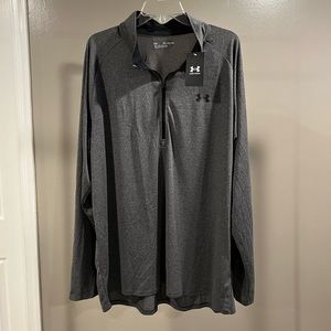 Mens under armour gray pull over